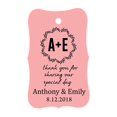 thumbnail image 1 of 100 PCS Thank You for sharing our special day Custom Made Hang Tags Personalized Wedding Favor Gift Paper Tags, 1 of 1