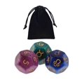 thumbnail image 4 of 3 Pcs dés Astrologiques en Acrylique dés de Constellation dés de Jeu de Rôle dés pour Cadeaux Style C, 4 of 9