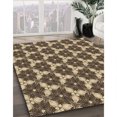 thumbnail image 3 of Ahgly Company Tapis d'Intérieur Ronds Lavables à la Machine, Style Transitionnel, Brun Sable Brun, 3 Pieds Rond, 3 of 7