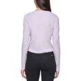 thumbnail image 3 of Calvin Klein Jeans Cotton Button-up Crop Top, Orchid, X-Small, 3 of 3