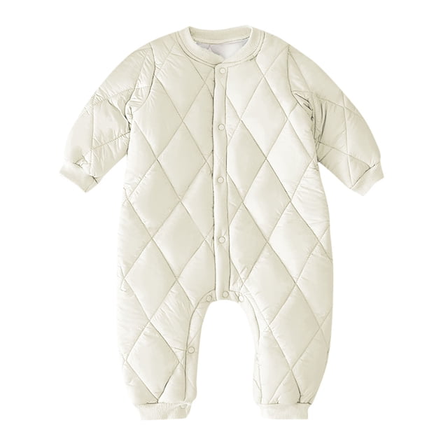MeetoTime Baby Clothes Fall Winter Warm Cotton Jumpsuits Long Sleeved Infant Toddler Rompers Home Crawling Clothes