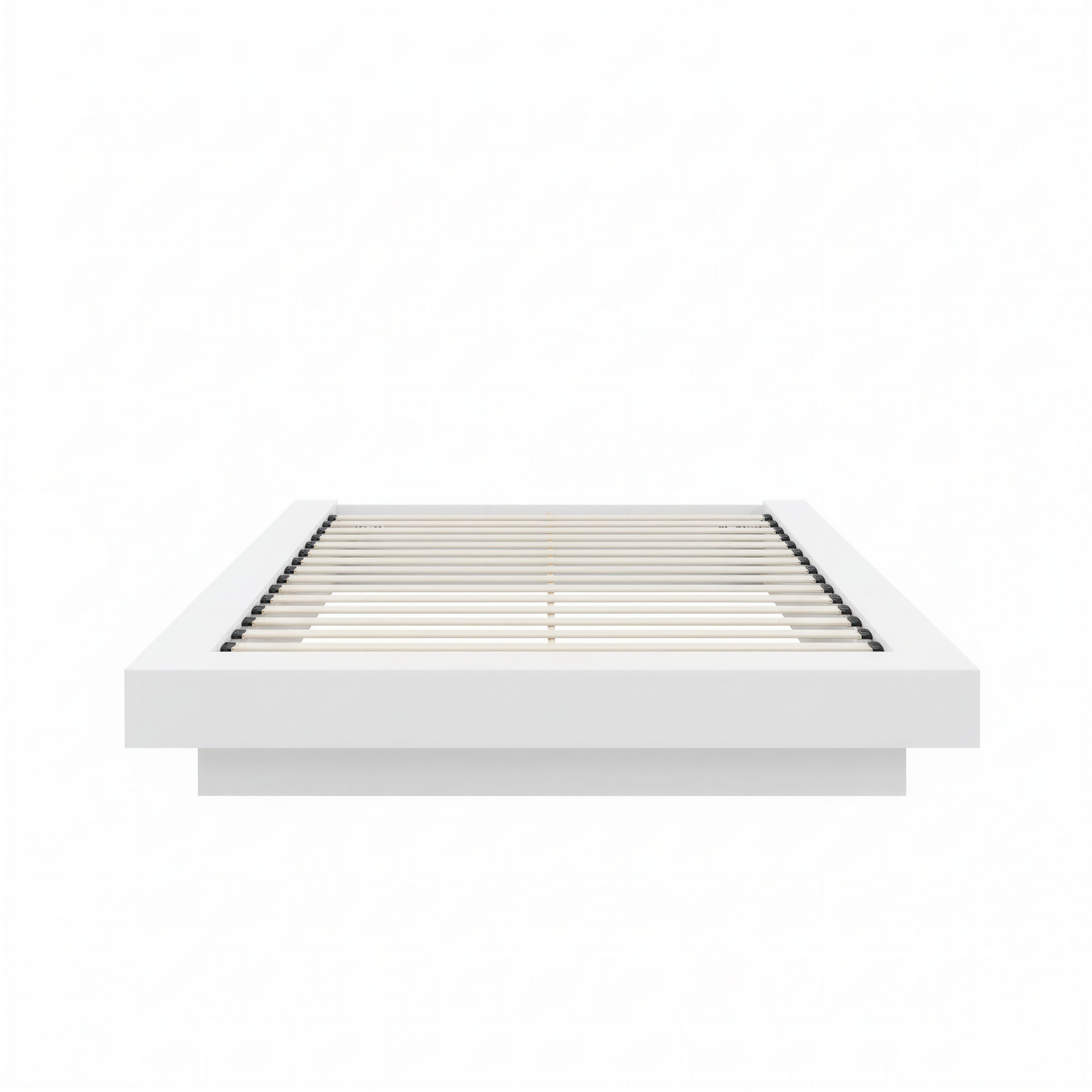 Nexera Marconi King Platform Bed Frame, White Oak