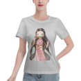 thumbnail image 1 of T-Shirt Basique à Manches Courtes pour Femmes Demon Slayer Blade Nidouzi, 1 of 6