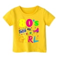 thumbnail image 4 of Chandail à Manches Longues pour Enfants Filles Tenues pour Tout-Petites Fille Carnaval pour Enfants Couleur Imprimée Col Rond T-Shirt à Manches Courtes, 4 of 4