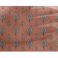 thumbnail image 4 of oneOone Georgette Viscose Fabric Leaves & Floral Block Print Sewing Fabric BTY 42 Inch Wide, 4 of 4