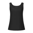 thumbnail image 4 of Women’s Workout Scoop Neck Tank Top Ribbed Sleeveless Cami Lightweight Solid Basic, 4 of 6