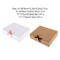 thumbnail image 3 of QualitChoice 10 Pieces Paper Gift Packaging Box with Ribbon Wedding Ceremony Engagement Cookie Candy Packing Case Portable Favor Boxes White 31x26x8cm White 27x20x8cm, 3 of 6