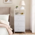 thumbnail image 1 of Mainstays 3 Drawer Fabric Nightstand with USB, 1 of 9
