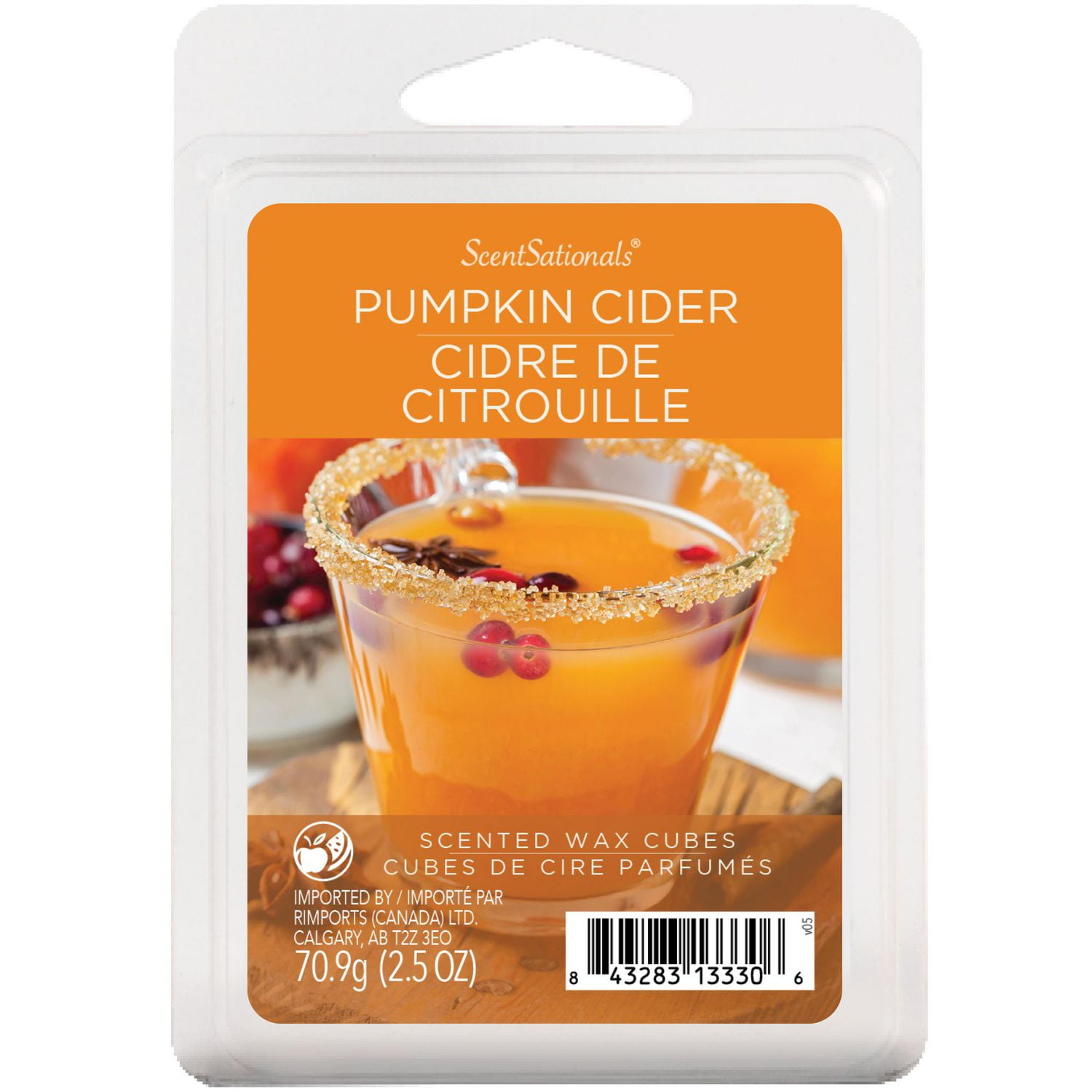 Cubes de cire parfumée ScentSationals - Cidre à la citrouille