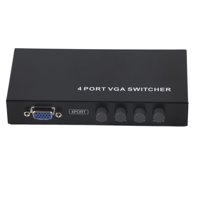 4 Ports SVGA Switcher SVGA Monitor Switch Box 4in1out pour Moniteur LCD PC TV