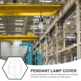 thumbnail image 3 of Pendant Lamp Cover Safety Ceiling Lamp Shade Metal Lampshade Explosion-proof LED Lamp Guard, 3 of 9