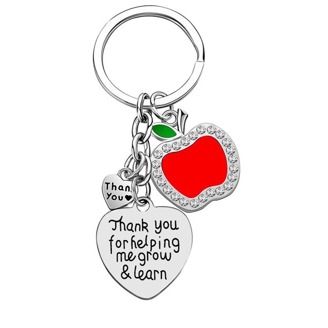 TopLLC Keychains Teacher Keychain Graduation Gifts 2021 Heart Teacher Appreciation Gift Creative Keychain Key Chain Gifts on Clearance
