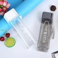 thumbnail image 1 of MesaSe MesaSe PENGXAING Sport Square Tea Milk Fruit Water Cup 480ml Transparent Drink Bottle with Rope, 1 of 8