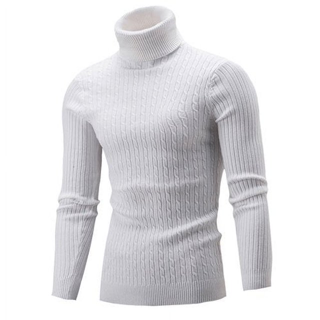 Chandail à Col Roulé pour Homme, Tricot, Haut, Mode Urbaine