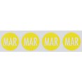 thumbnail image 2 of Yellow "March" Months of the Year Circle Stickers | 0.75" Inch Round | 500 Pack, 2 of 2