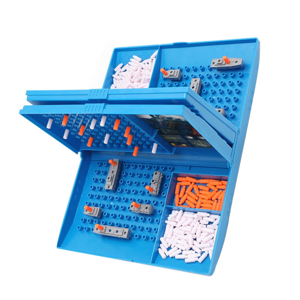 braveheart Battleship Game Board Toy Double Players Strategy Game Toy Plastic Naval Battle Game Toy for Boys Girls Parent-Child Interaction