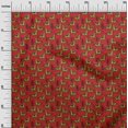 thumbnail image 3 of oneOone Polyester Spandex Red Fabric Kalamkari Sewing Craft Projects Fabric Prints By Yard 56 Inch Wide, 3 of 5
