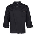 thumbnail image 1 of Unisex Men Chef Jacket Long Sleeve Shirt Coat Baker Jacket Kitchen Uniform Uniform Workwear With Concealed Buttons XXL black, 1 of 8