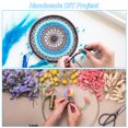 thumbnail image 4 of Unique Bargains 16 Inch Round Dream Catcher Rings, 6 Pcs Metal Christmas Macrame Wreath Floral Ring Hoop, White, 4 of 7