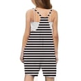 thumbnail image 3 of LSLJS Girls Summer Sleeveless Casual Romper Spaghetti Strap Shorts Jumpsuit With Pockets, Girls' Jumpsuits & Rompers Summer Clothes, 3 of 6