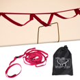 thumbnail image 4 of Almencla Corde de Tente de Camping Extérieure Cordon Corde à Vêtements Coupe-Vent Multifonction Ajustable Rouge, 4 of 8