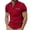 Red, variant on Adult Men's Polo T Shirts Short Sleeve Button Tees Shirts Loose Fit Blue Mens Beach Outfit