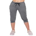 thumbnail image 2 of CHOK Pantalon Cargo Jogger Décontracté Super Doux pour Femmes Noir G, 2 of 6