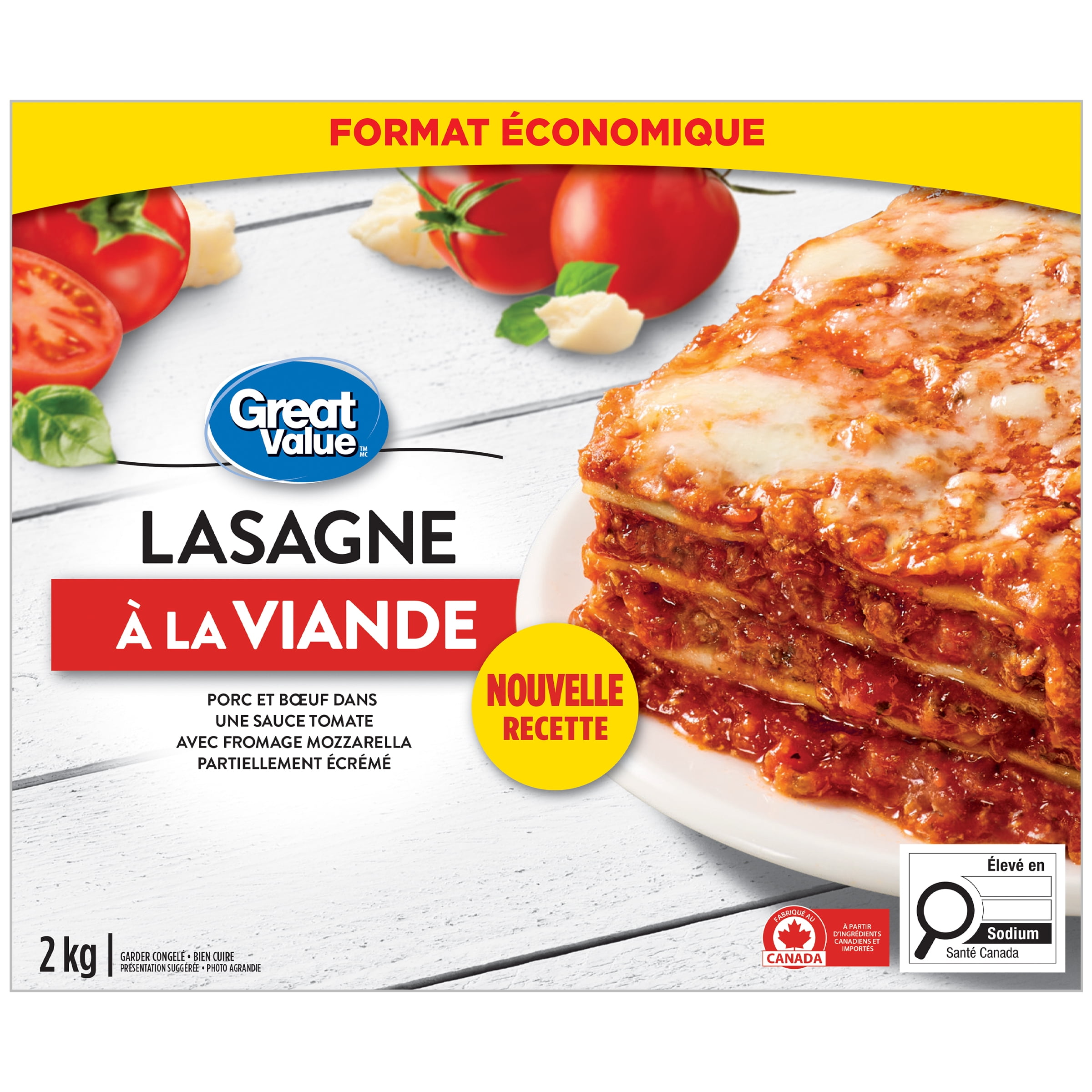 Great Value Meat Lasagna, 2 kg