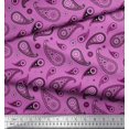 thumbnail image 3 of Soimoi Cotton Jersey Fabric Floral & Paisley Decor Fabric Printed Yard 58 Inch Wide, 3 of 5