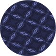 thumbnail image 1 of Ahgly Company Tapis Rond Lavable en Machine Intérieur Transitionnel Violet Pervenche Profond, 3 Pieds Rond, 1 of 7