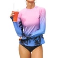 thumbnail image 3 of Charmo Hauts de Bain UPF 50+ pour Femmes, Maillot Dermoprotecteur à Manches Longues, Chandails de Bain Imprimés, 3 of 6