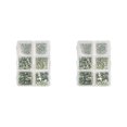 thumbnail image 2 of QualitChoice 1 Bag Glass Crystal Special-shaped Eye-catching Flat Bottom Easy to Paste Perfect Match Nail Rhinestones for Mobile Phone 320 White AB 2Set, 2 of 6