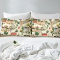 thumbnail image 3 of London Fitted Sheet Twin Size,London Big Ben and Bus Pattern Bedding Set 2Pcs for Kids Teens Adult Decor,Retro London Street View Bed Sheet Cartoon City Deep Pocket Sheet,1 Pillowcase（No Top Sheet）, 3 of 5