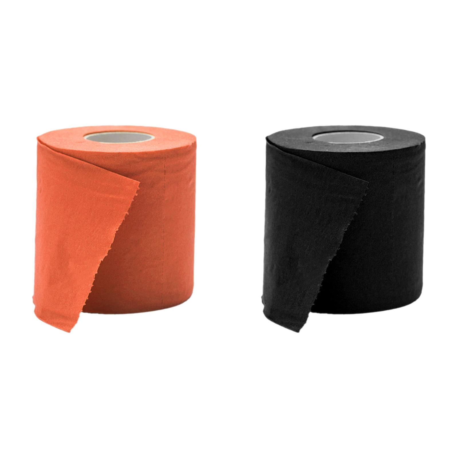 pdqouc 2 Rolls Colored Toilet Paper, Multicolor Funny Novelty Bathroom Tissue for Home Decoration, Office, Halloween, Fall, and Xmas Party, Sustainable Soft Gift for Camping and Travel
