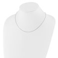 thumbnail image 4 of Diamond2Deal Collier Chaîne Réglable 1+1 Po en Or Blanc 10K Boîte de 0,7 mm pour Femmes 18 Pouces, 4 of 6