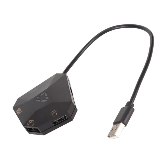 Game Controller Adapter, Portable Keyboard Mouse Adapter Stable Cable Connection Plug and Play Customized Mapping  for Game Console
