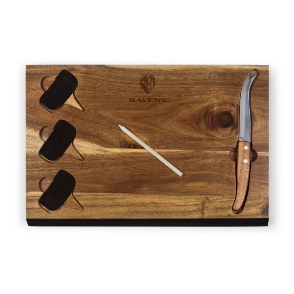 Baltimore Corbeaux - Plateau de Fromage en Bambou Delio et Ensemble d'Outils par Picnic Time