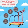 thumbnail image 2 of Redmon Fun & Fitness for Kids Manual Treadmill with Timer and Monitor, Home Gym Equipment, 2 of 7