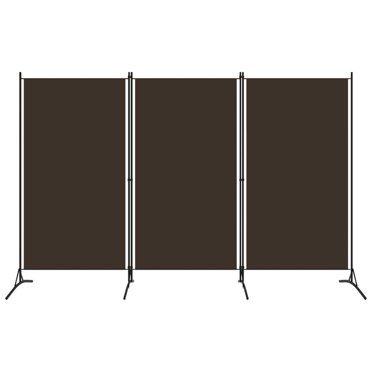 vidaXL Cloison de Séparation à 3 Panneaux Brun 260x180 cm