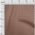 thumbnail image 2 of oneOone Polyester Spandex Brown Fabric Geometric Craft Projects Decor Fabric Printed By The Yard 56 Inch Wide, 2 of 5