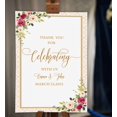 thumbnail image 2 of Darling Souvenir MADE WITH LOVE Custom Thank You For Celebrating With UsWatercolor Flower With BorderWelcomeSignIdeal For Celebration - 18x12, 2 of 5