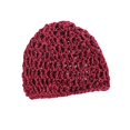 thumbnail image 2 of Esquirla Mesh Crochet Hair Net Curls Hair Wrap Lightweight Soft Elastic Crocheted Cap Red, 2 of 8