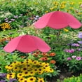 thumbnail image 4 of Large Garden Parasol for Potted Plants | Outdoor Sun & Rain Protection Umbrella with Stake | 47" Shade Canopy | Durable Metal Frame & Rubberized Cloth Cover, 4 of 5