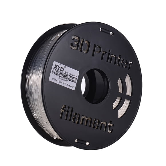 Amdohai 1KG/ Spool 1.75mm Flexible TPU Filament Printing Material Supplies White, Black, Transparent for 3D Printer Drawing Pens