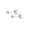 thumbnail image 2 of Puces en Or Blanc 14 K avec Diamants Véritables Taille Ronde de 1 3/4 Ct P.t., 2 of 2