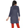 thumbnail image 3 of Moomaya Robes Tuniques Courtes en Poly-Crêpe pour Femmes Kurti Imprimé Mini Tenue d'Été, 3 of 5