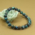 thumbnail image 2 of Bracelet Extensible en Perles Rondes de 8 mm en Chrysocolle Naturelle de Qualité A 7 Pouces Unisexe, 2 of 4