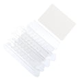 thumbnail image 1 of Unique Bargains Onglets de Chemises 3 Pouces avec Inserts, Plastique Transparent, 50 Unités, 1 of 5