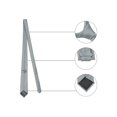 thumbnail image 3 of INSPIRE CHIC Men's Solid Color Narrow Stripes Necktie Graduation Suit Formal Ties Cement Grey, 3 of 5