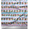 thumbnail image 1 of Soimoi Rayon Fabric Diamond Shape & Floral Artistic Print Fabric by Yard 42 Inch Wide, 1 of 1